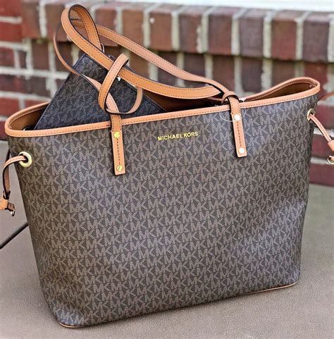 michael kors large jet set tote|michael kors jet set brown.